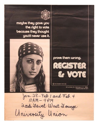 Item #8042 Prove Them Wrong. Register & Vote [with holograph promotion for organizing meetings