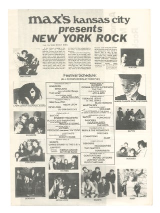 Max&rsquo;s Easter Rock Festival promotional poster