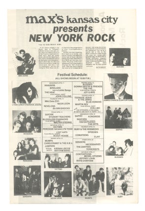 Item #8146 Max’s Easter Rock Festival promotional poster