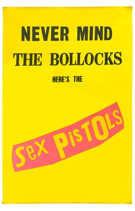 Item #8158 Original Never Mind the Bollocks subway poster. Sex Pistols