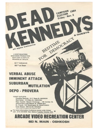 Fallout no. 5, with Jello Biafra association [and with] Dead Kennedys flyers
