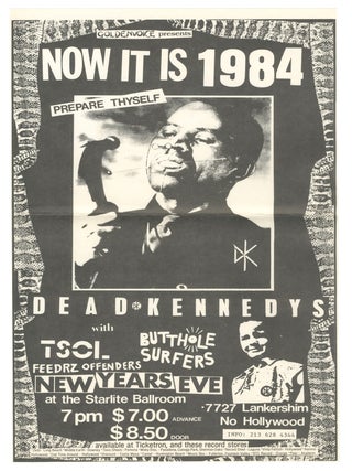 Fallout no. 5, with Jello Biafra association [and with] Dead Kennedys flyers