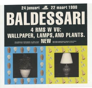 Item #ANT176 4 RMS W VU: Wallpaper, Lamps, and Plants. John Baldessari