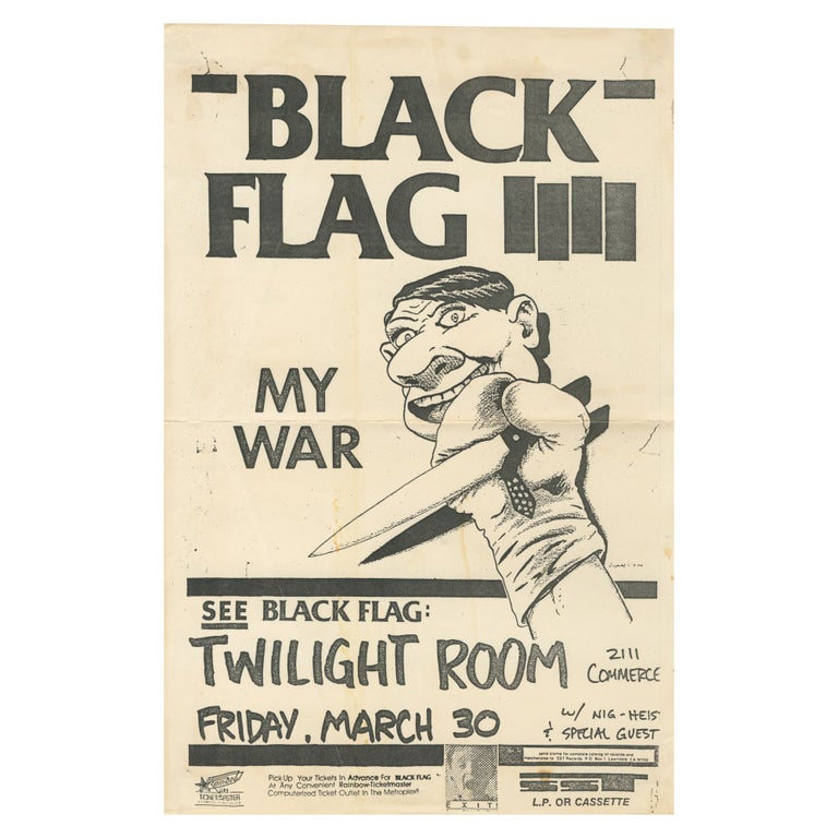 Item #ANT840 Black Flag – My War – Twilight Room. Raymond Pettibon.