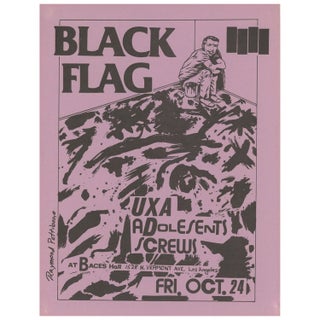Item #ANT843 Black Flag, UXA, Adolesents, Screws. Raymond Pettibon
