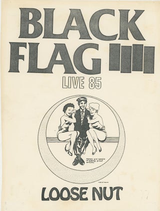 Item #ANT844 SST Catalog, Black Flag – Live 85 – Loose Nut. Raymond Pettibon, SST Records