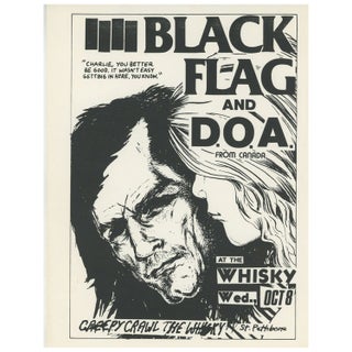Item #ANT845 Black Flag and D.O.A. Raymond Pettibon