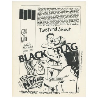 Item #ANT847 Black Flag at Peppermint Lounge. Raymond Pettibon