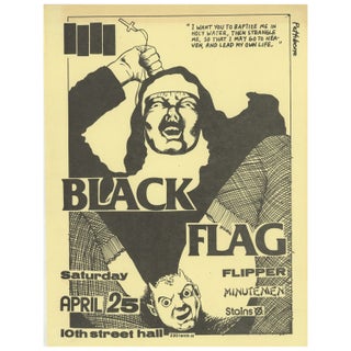Item #ANT850 Black Flag, Flipper, Minutemen, Stains. Raymond Pettibon