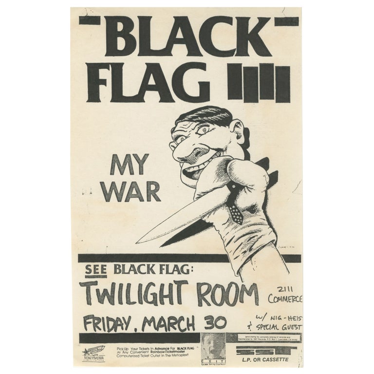 Item #ANT856 Black Flag – My War – Twilight Room. Raymond Pettibon.