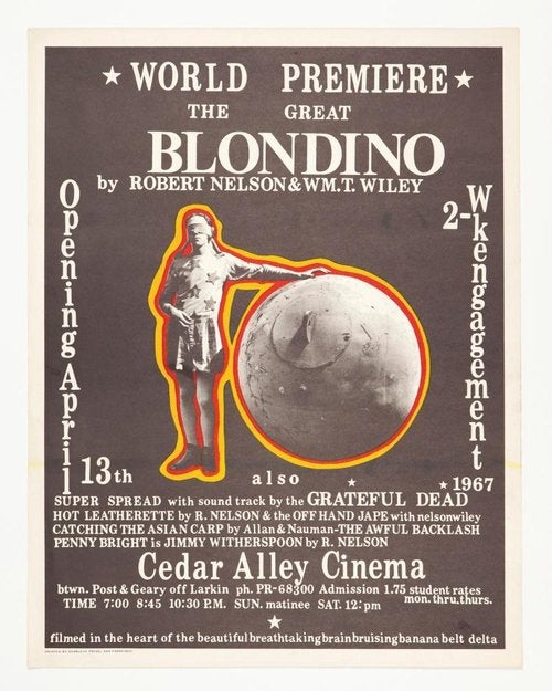 Item #POS124 The Great Blondino (with soundtrack by The Grateful Dead). William T. Wiley.