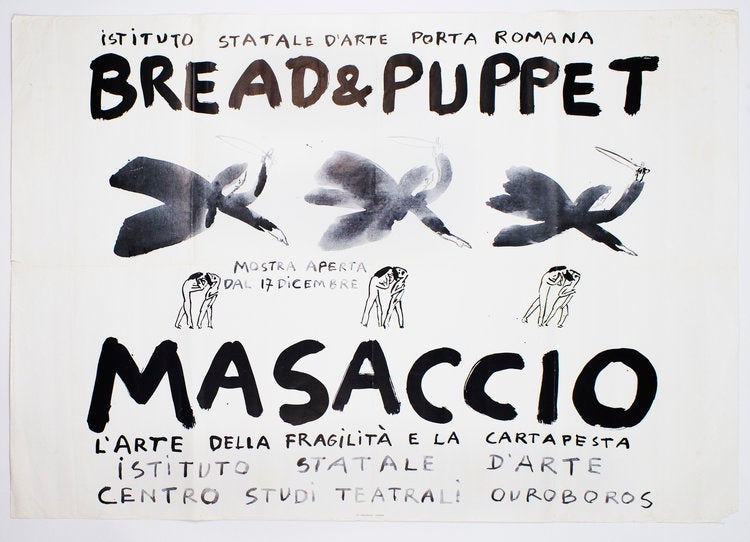 Item #POS141 Masaccio. Bread, Puppet Theater.