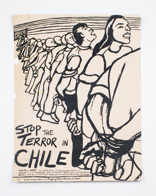 Item #POS146 Stop the Terror in Chile. Suzanne Simon.